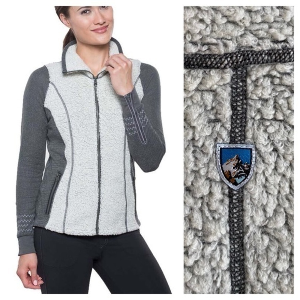 Kuhl Gray Kozet Wool Blend Scandi Girl Vest Medium